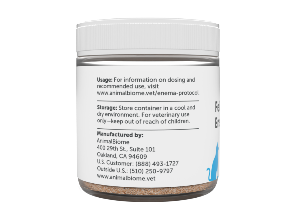 Powdered Fecal Material for Transplant via Enema (Feline)