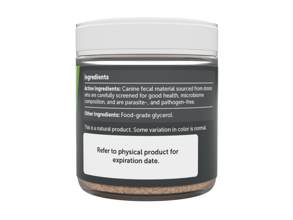 Powdered Fecal Material for Transplant via Enema (Canine)