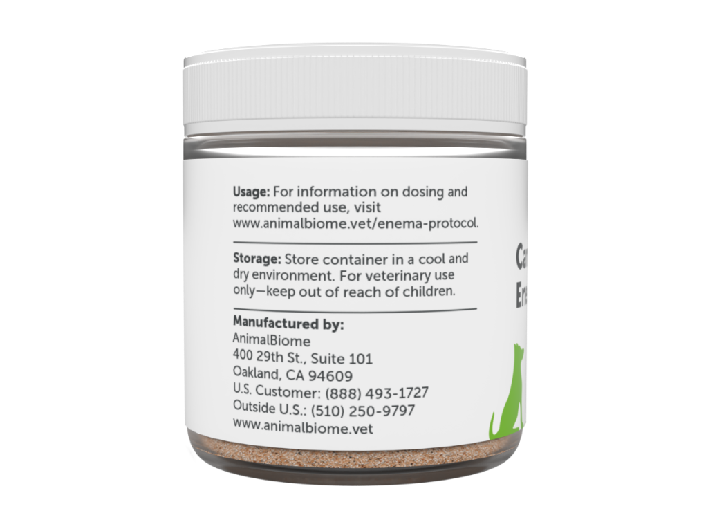 Powdered Fecal Material for Transplant via Enema (Canine)